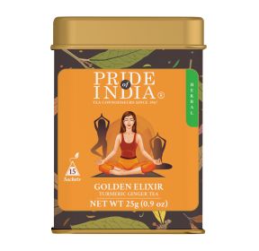 Golden Elixir (Turmeric Ginger Tea) - 2 Packs (30 Tea Bags) 30ct